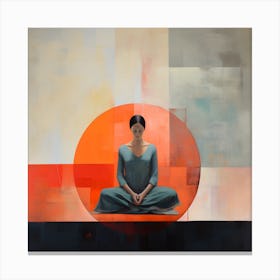 Women Meditating Abstracts By Csaba Fikker 17 Canvas Print