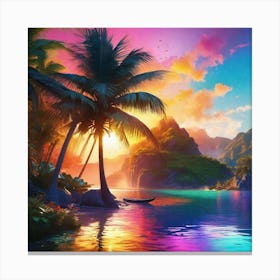 Tropical Sunset 3 Canvas Print