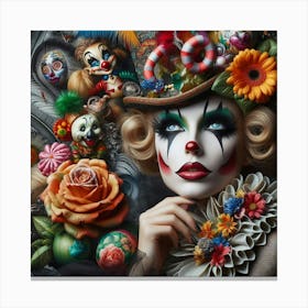 Sexy Clown Canvas Print