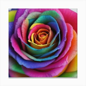 Rainbow Rose 6 Canvas Print