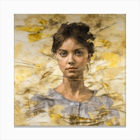 'The Girl In Yellow' Canvas Print