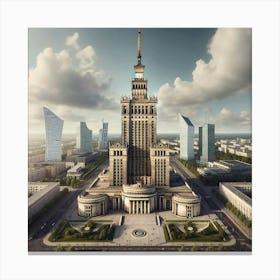 Poland'S Parliament Building Canvas Print