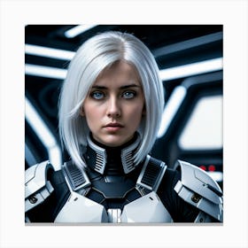 Futuristic Woman 41 Canvas Print