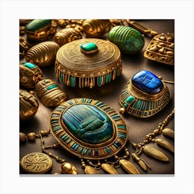 Egyptian Jewelry 1 Canvas Print