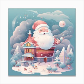 Santa Claus House Canvas Print