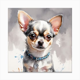 Chihuahua Painting Canvas Print