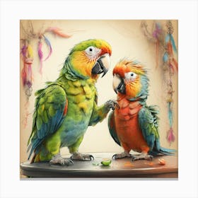 Parrots 9 Canvas Print