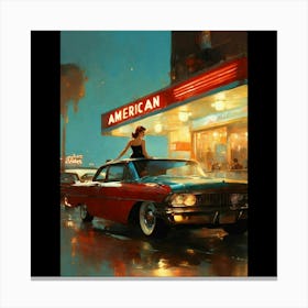 American Diner Canvas Print