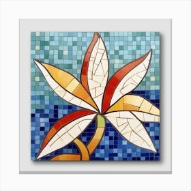 Mosaic Flower Canvas Print