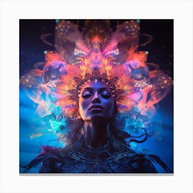 Spiritual Psychedelic Woman Canvas Print