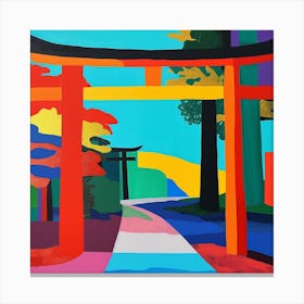 Colourful Gardens The Meiji Shrine Inner Garden Japan 3 Canvas Print