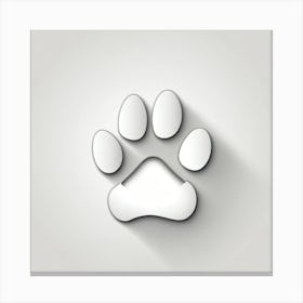 Paw Print Canvas Print