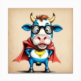 Super Cow 12 Canvas Print