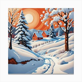 Winter Landscape 4 Canvas Print