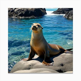 Galapagos Sea Lion Canvas Print