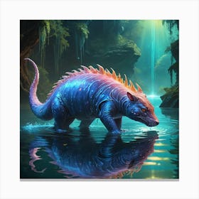 Glowing Water Animal 1 Canvas Print