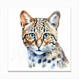 Leopardus Cat Portrait 2 Canvas Print