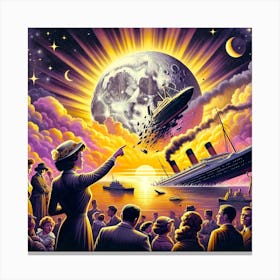 Moonfall the Titanic Canvas Print