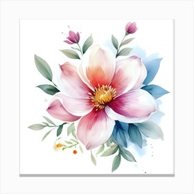 Watercolor Flowers V.2 Canvas Print