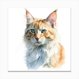 Lambkin Cat Portrait 2 Canvas Print