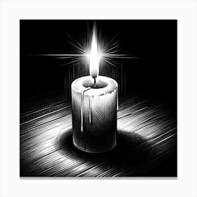 Candle In The Dark Dreamscape Canvas Print