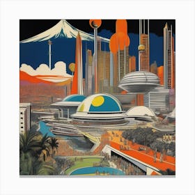 Futuristic City 10 Canvas Print
