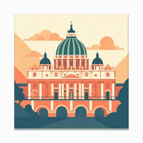 A Vatican City Vector Design Illustration 1720445017 1 Canvas Print