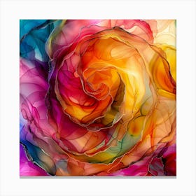 Abstract Rose Canvas Print