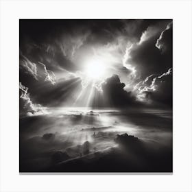 Black And White Photo Canvas Print