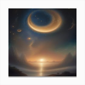 Moon In The Sky Canvas Print