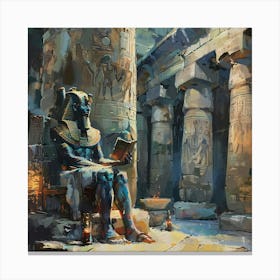 Egyptian Statue Canvas Print