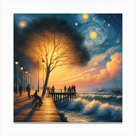 Starry Night 16 Canvas Print