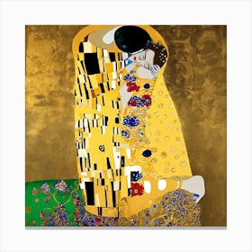 Kiss By Gustav Klimt 10 Canvas Print