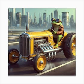 Racing Frog 1 Canvas Print