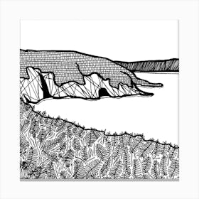 Aberdaron Cliffs2 Canvas Print
