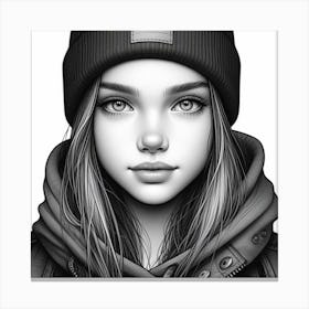 Portrait Of A Girl 26 Canvas Print