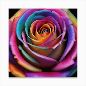 Rainbow Rose 9 Canvas Print