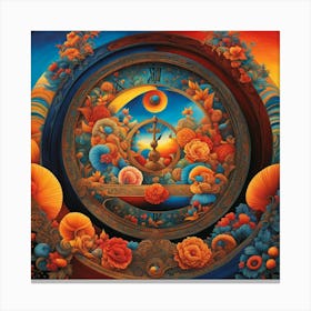 Clock Of The Sun Canvas Print