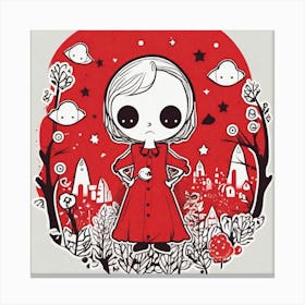 Little Red Riding Hood Canvas Print