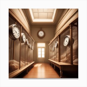 Clocks Stock Videos & Royalty-Free Footage Canvas Print