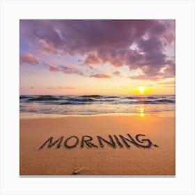 Morning On The Beach Canvas Print