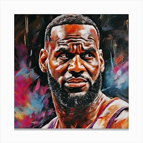 LeBron James Painting Canvas Print