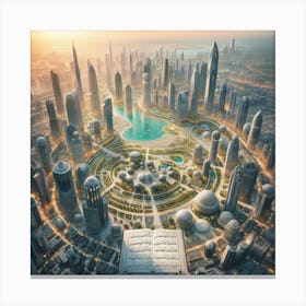 Dubai Cityscape Canvas Print