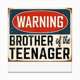 Brother 13th Birthday Matching Official Teenager Canvas Print