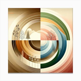 Abstract Seasons Canvas Print