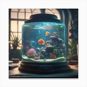 Fish In A Bowl Canvas Print