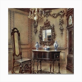 Victorian Bedroom 1 Canvas Print