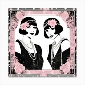 Gatsby Girls Canvas Print