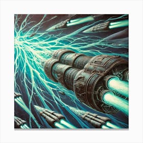 A Close Up Depiction Of The Plasma Based Weapons U Canvas Print