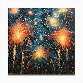 Fireworks In The Sky 1 Canvas Print